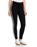 Aqua Cashmere Side Stripe Jogger Pants by Vanessa Jane