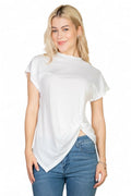 Batwing Sleeve Twist Front Tee {BT3952} by The House of Stylez