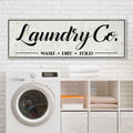 Laundry Co Wash Dry Fold Sign by Tailored Canvases