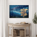 Starry Sky Family Names Sign by Tailored Canvases