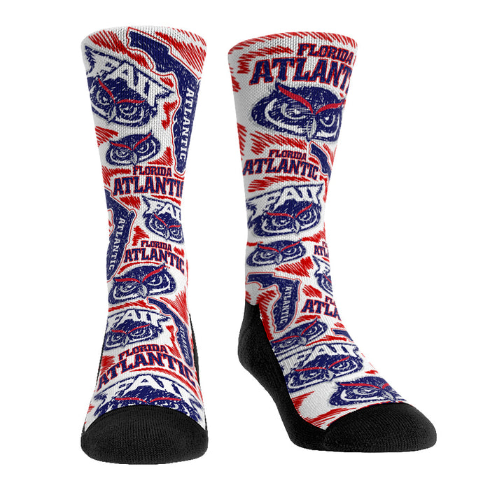 FAU Owls - Logo Sketch by Rock 'Em Socks