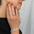 Emerald Cuff Bracelet by Fine Color Jewels