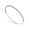 Marquise Style Round Moissanite Bracelet by Fine Color Jewels