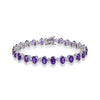 Amethyst Oval Tennis Bracelet