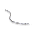 White Topaz Round Tennis Bracelet by Fine Color Jewels