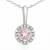 Natural Rose Quartz Pendant Necklace