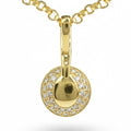 Natural Yellow Citrine Sterling Silver Pendant by Fine Color Jewels