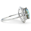 Natural Labradorite 925 Sterling Silver Statement Ring by Fine Color Jewels