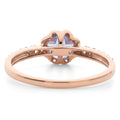 Natural Round Iolite Sterling Silver Ring by Fine Color Jewels