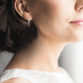 Garnet Heart Earrings by Fine Color Jewels