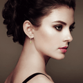 Peridot Open Hoop Earrings by Fine Color Jewels