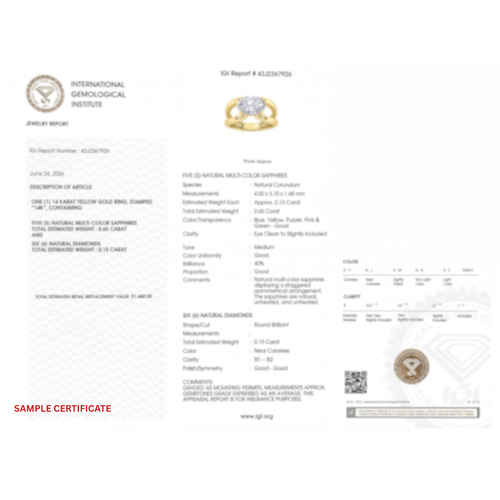 2Cttw Oval Shaped Lab Grown Diamond (F/VS) East West Solitaire Engagement Ring in 14K Gold by Fine Color Jewels