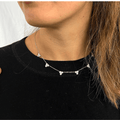 Moissanite Layering Necklace by Fine Color Jewels