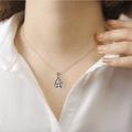 Teardrop Multi-Color Gemstone Pendant Necklace by Fine Color Jewels