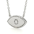 Marquise Blue Opal Evil Eye Necklace by Fine Color Jewels