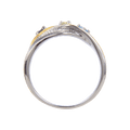Multi Color Gold-Plated Statement Ring by Fine Color Jewels