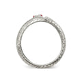 Sterling Silver Snake Ring by Fine Color Jewels