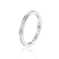 White Topaz Baguette Eternity Ring by Fine Color Jewels