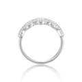 White Topaz Chunky Baguette Ring by Fine Color Jewels