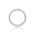 White Topaz Veritcal Baguette Eternity Ring by Fine Color Jewels