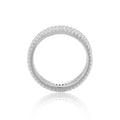 White Topaz Vertical Chunky Baguette Ring by Fine Color Jewels