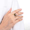 Smokey Quartz Statement Ring by Fine Color Jewels