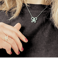 Emerald Butterfly Necklace by Fine Color Jewels
