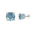 Blue Moissanite Jewelry Set by Fine Color Jewels