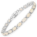 Genuine Ethiopian Opal Tennis Bracelet by Fine Color Jewels