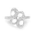 White Opal Floral Ring by Fine Color Jewels