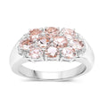 Natural Morganite Cluster Ring by Fine Color Jewels