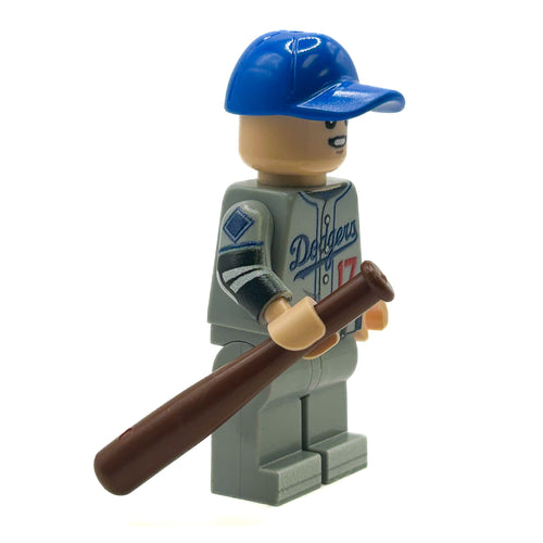 #17 Ohtani LA Baseball Player Minifig (Grey Uniform) by B3 Customs