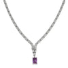 Natural Amethyst Art Deco Necklace