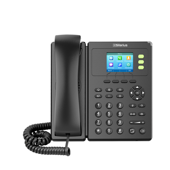 Silarius SILCIPP3SPW Basic Business Color Screen IP Phone by Silarius