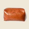Leather Toiletry Bag - Natural by CASUPO