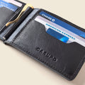 Bifold Money Clip Wallet - Black by CASUPO