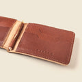 Bifold Money Clip Wallet - Chocolate by CASUPO