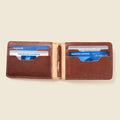 Bifold Money Clip Wallet - Chocolate by CASUPO