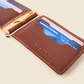 Bifold Money Clip Wallet - Chocolate by CASUPO