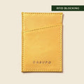 Minimalist Wallet With RFID Protection - Metallic Yellow by CASUPO