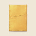 Minimalist Wallet With RFID Protection - Metallic Yellow by CASUPO