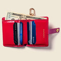 Wallet with Snap and Key Ring - Hot Pink by CASUPO