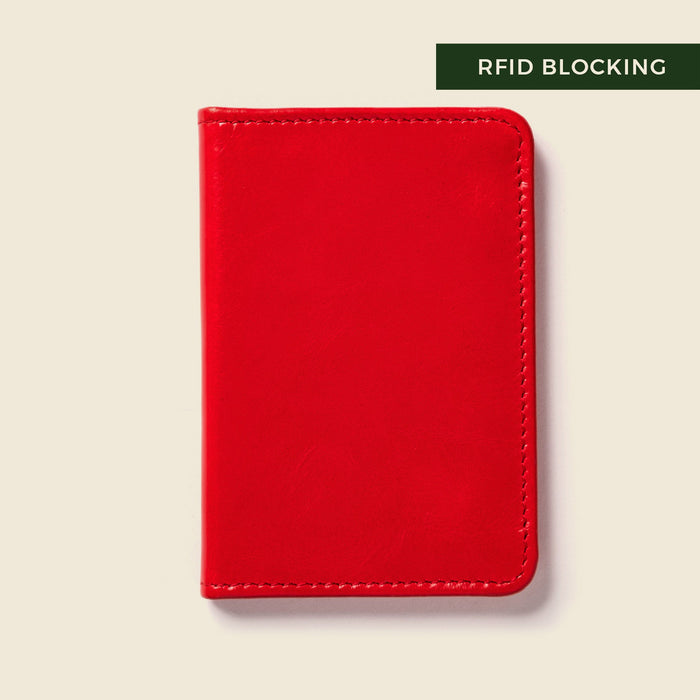 Compact Bifold with RFID Protection - Fire Red by CASUPO