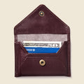 Mini Envelope Wallet With RFID protection - Burgundy by CASUPO