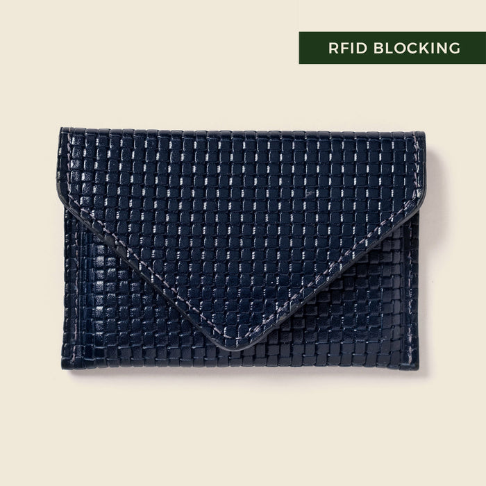 Mini Envelope Wallet With RFID protection - Navy Limited Edition by CASUPO