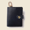 Leather Bifold Wallet with Snap & Key Ring - Black Limited Edition