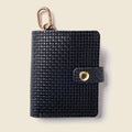 Leather Bifold Wallet with Snap & Key Ring - Black Limited Edition by CASUPO