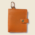 Leather Bifold Wallet with Snap & Key Ring - Tan Limited Edition by CASUPO