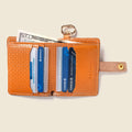 Leather Bifold Wallet with Snap & Key Ring - Tan Limited Edition by CASUPO