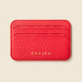 Mag Safe Leather Wallet with RFID - Red by CASUPO